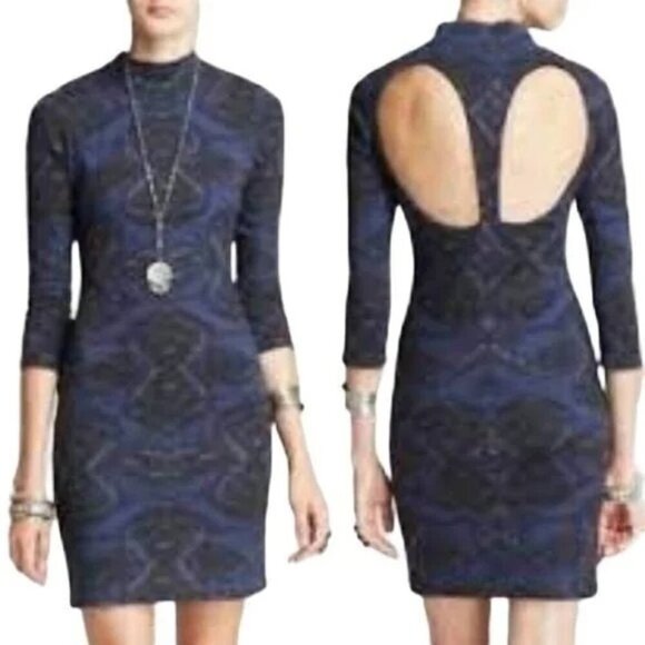 Free People Dresses & Skirts - Free People Cute & Cozy in Midnight Combo Mini Dress